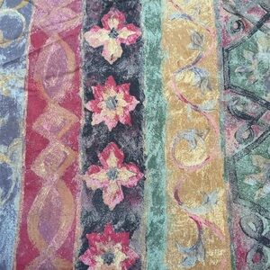 Colourful Drapes with Floral and Geometric Designs - Lined - 2 panels